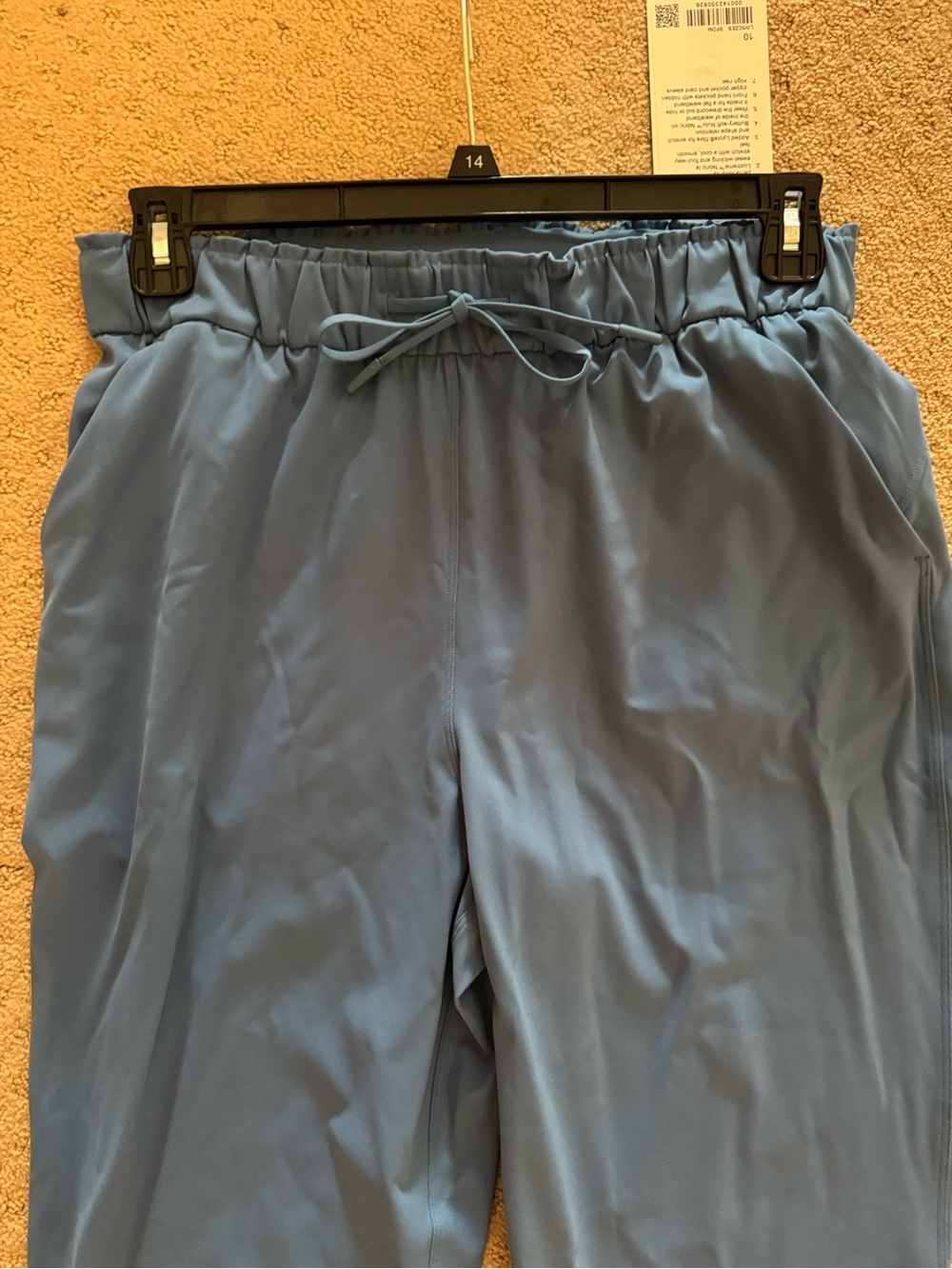 lululemon stretch high rise  Women's Blue Drawstring pants NWT - Picture 3 of 3